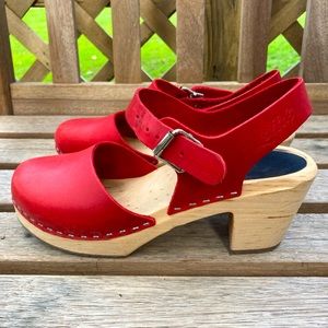 Lotta from Stockholm Red Highwood Clogs